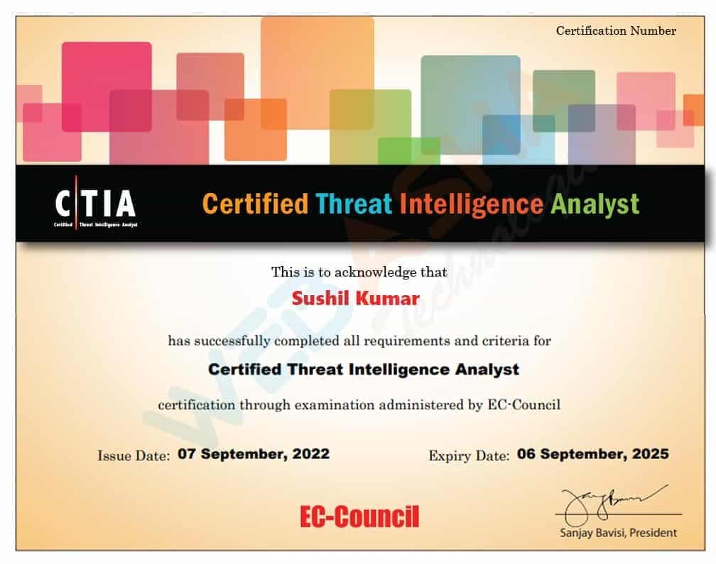 Certificate Example