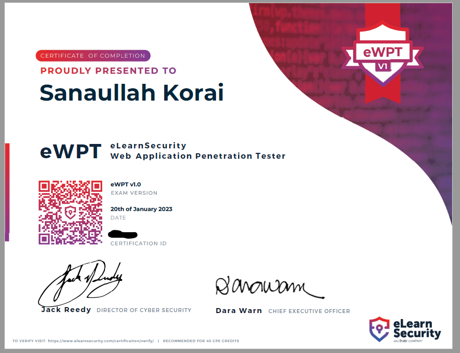 Certificate Example
