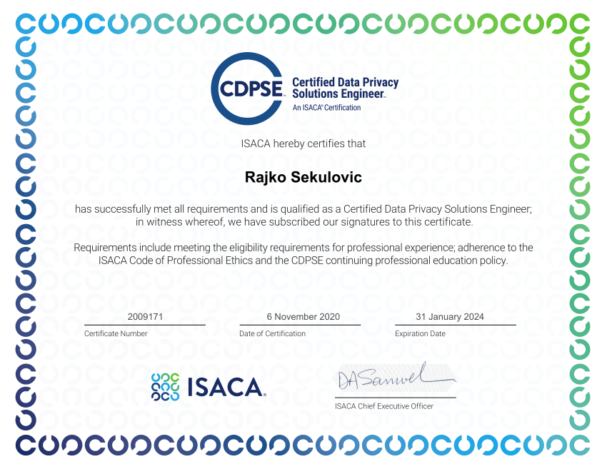 Certificate Example
